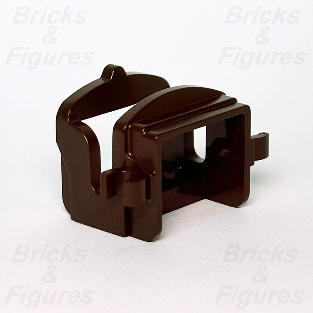 LEGO Horse Saddle w/ Two Clips Dark Brown Animal Part Town City 4491B 18306 New - Bricks & Figures