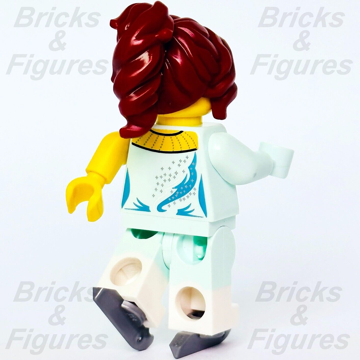LEGO Ice Skater Female Build-A-Minifigure BAM 2022 Skating Costume Red Hair New - Bricks & Figures