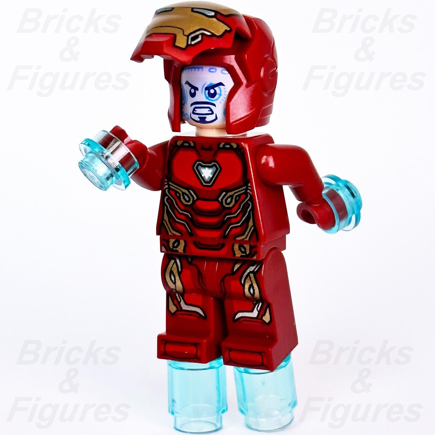 LEGO Iron Man Mark 50 Armor Marvel Super Heroes Minifigure 76218 Armour sh828 - Bricks & Figures