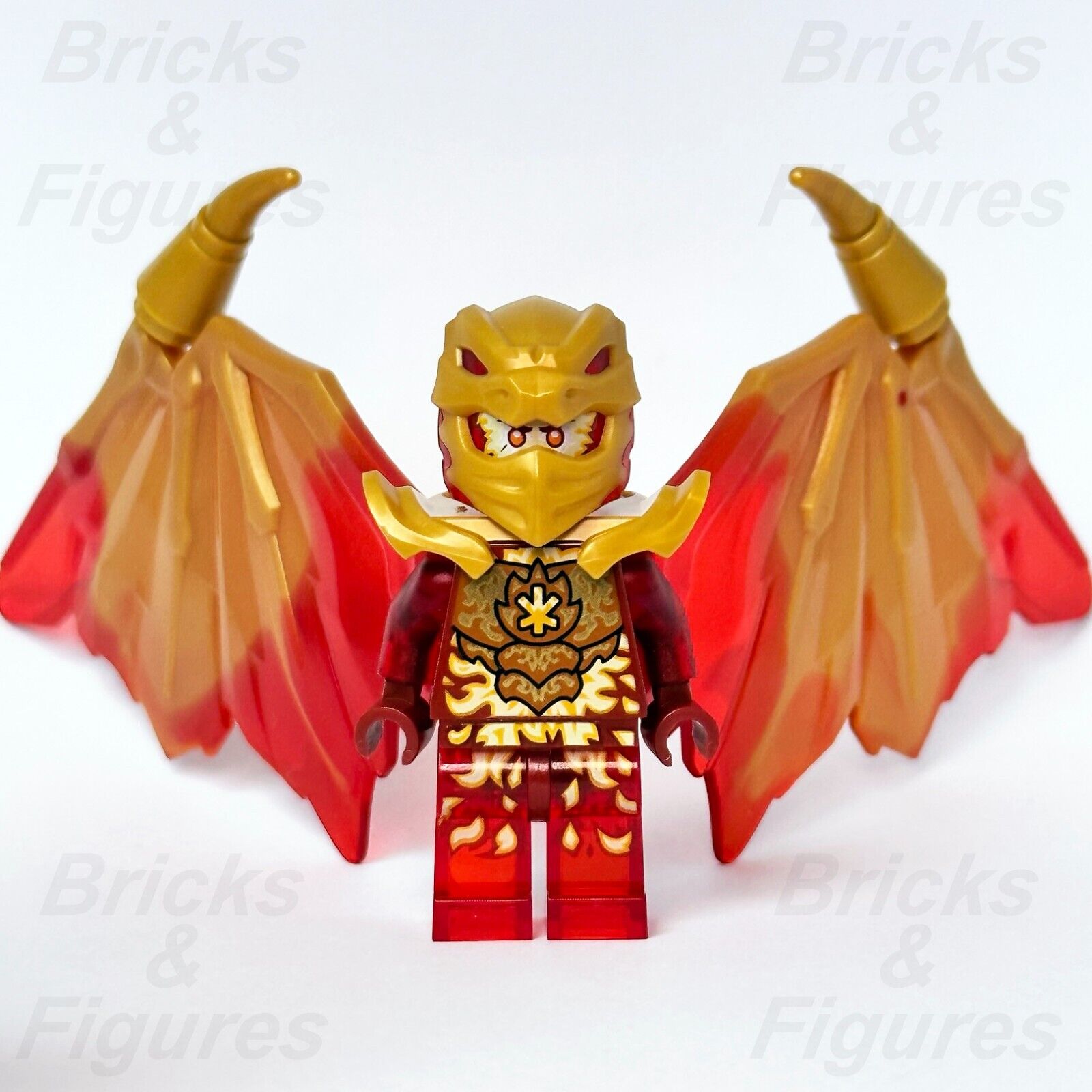 LEGO Kai Golden Dragon Ninjago Crystalized Minifigure Fire Ninja 71769 njo757 - Bricks & Figures