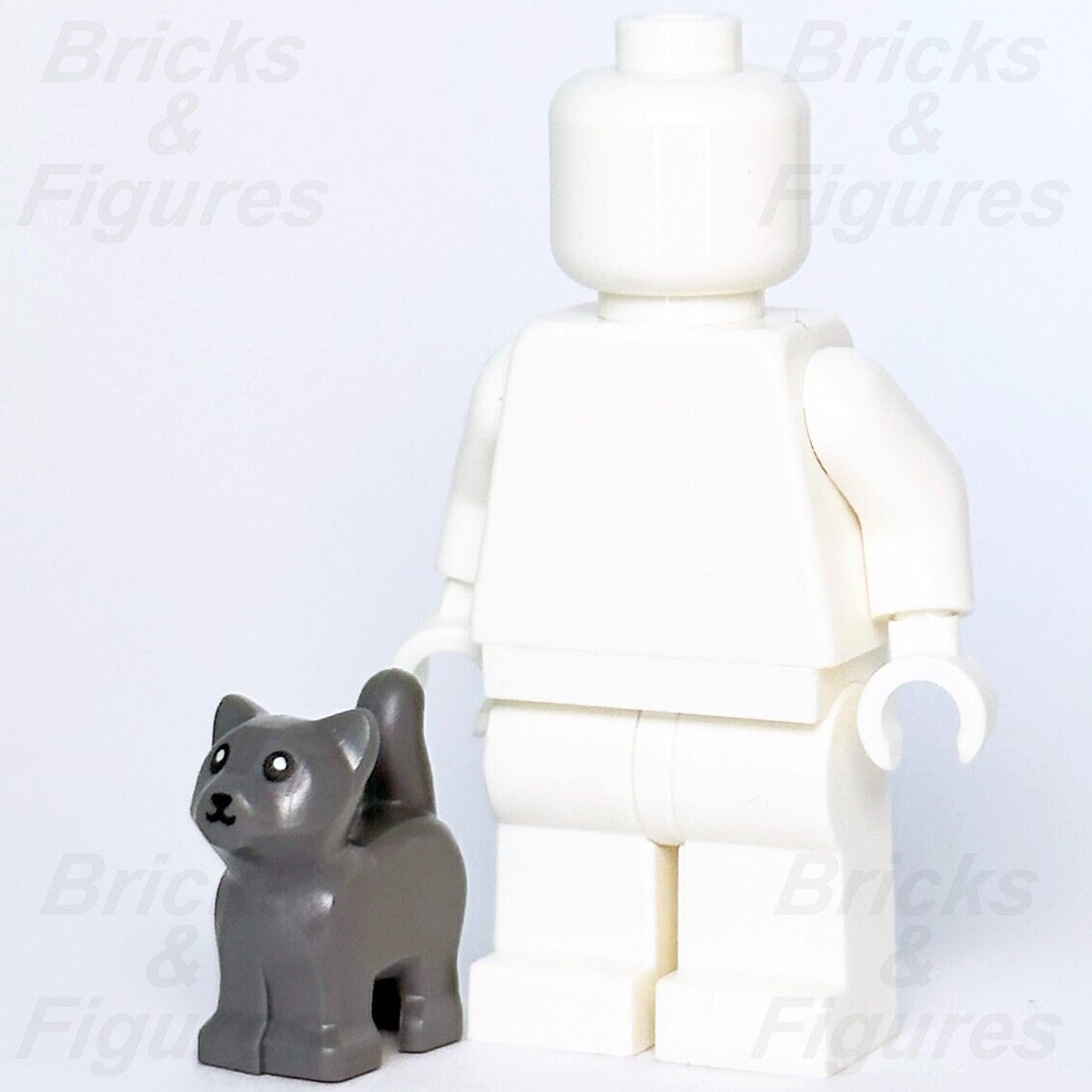 LEGO Kitten Dark Grey Minifigure Baby Cat Animal Town City Part 60352 60320 New - Bricks & Figures