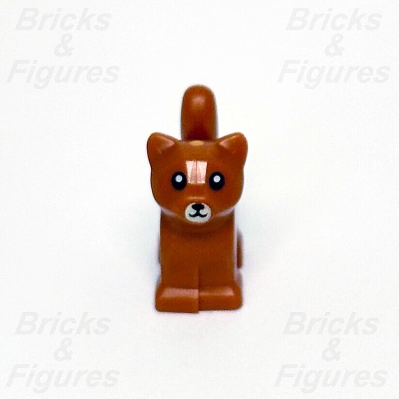 LEGO Kitten Dark Orange Minifigure Baby Cat Animal Town City Part 60321 60319 - Bricks & Figures