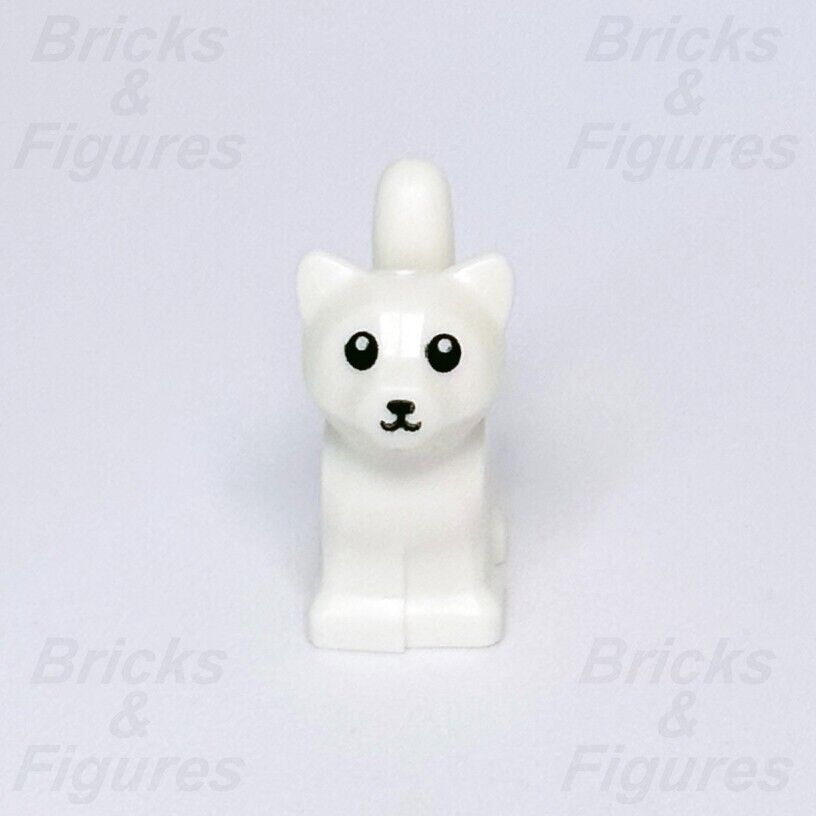 LEGO Kitten White Minifigure Baby Cat Animal Town City Part 60321 60386 10306 - Bricks & Figures