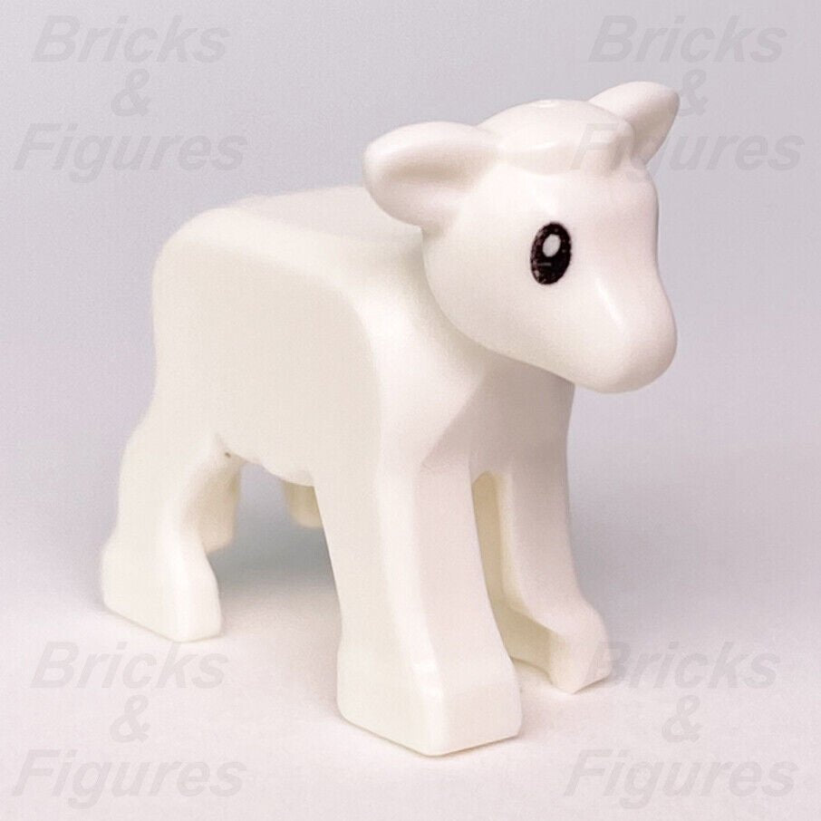 LEGO Lamb Baby Sheep White City Town Farm Animal Part Minifigure 60346 Genuine - Bricks & Figures