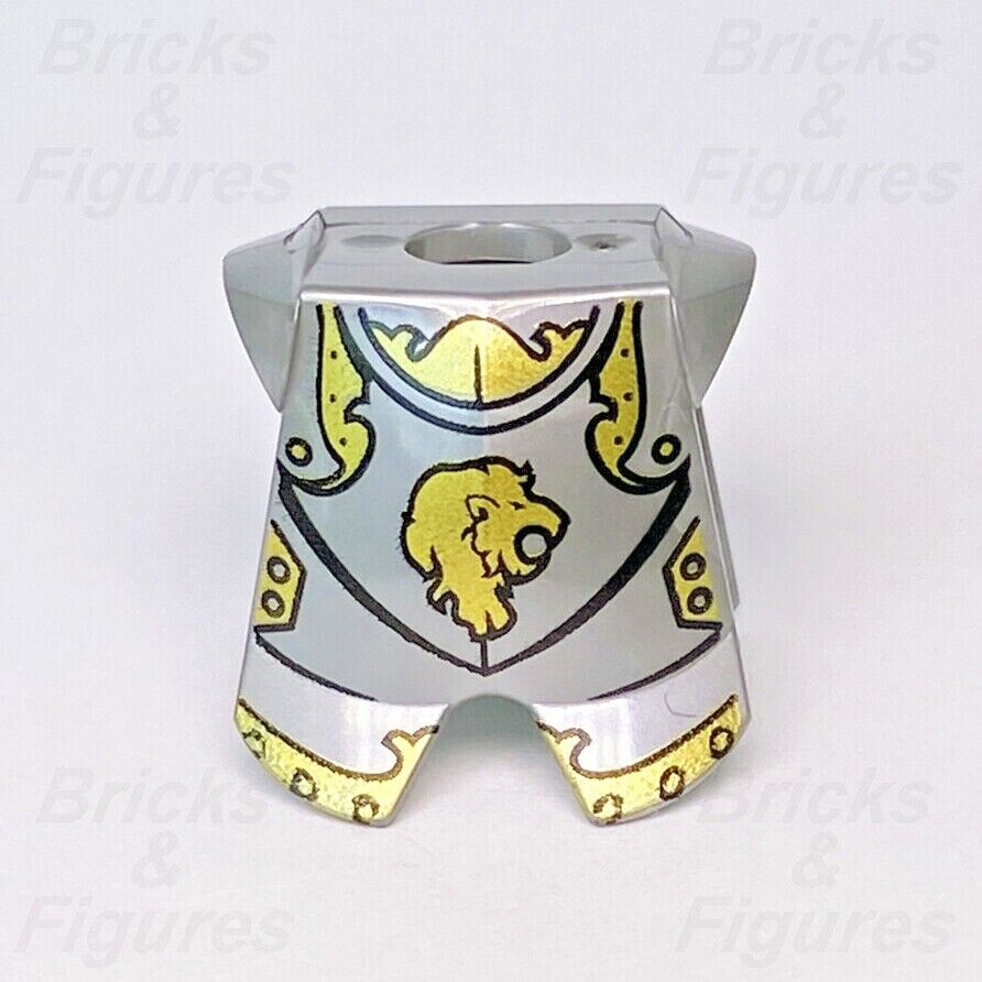 LEGO Lion Head Breastplate Armour Castle Knight Minifigure Part 2587pb23 New - Bricks & Figures