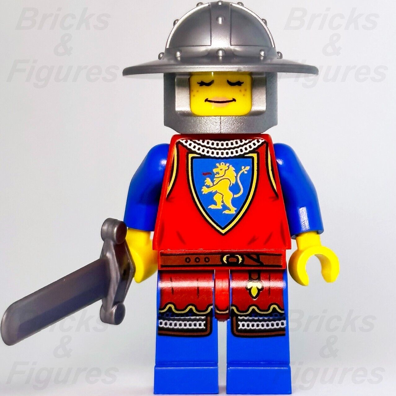 LEGO Lion Knight Female Castle Minifigure Lion Knights with Sword 10305 cas561 - Bricks & Figures