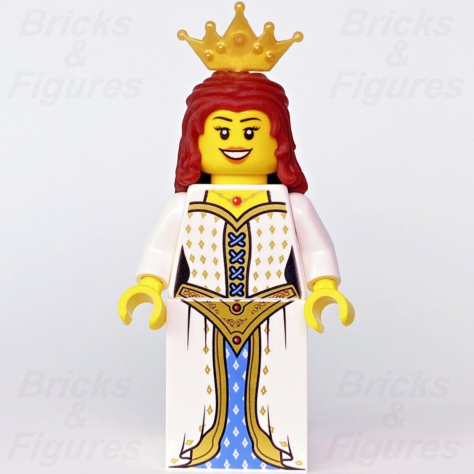 LEGO Lion Princess Castle Minifigure Red Hair with Crown 70403 cas533 Queen New - Bricks & Figures