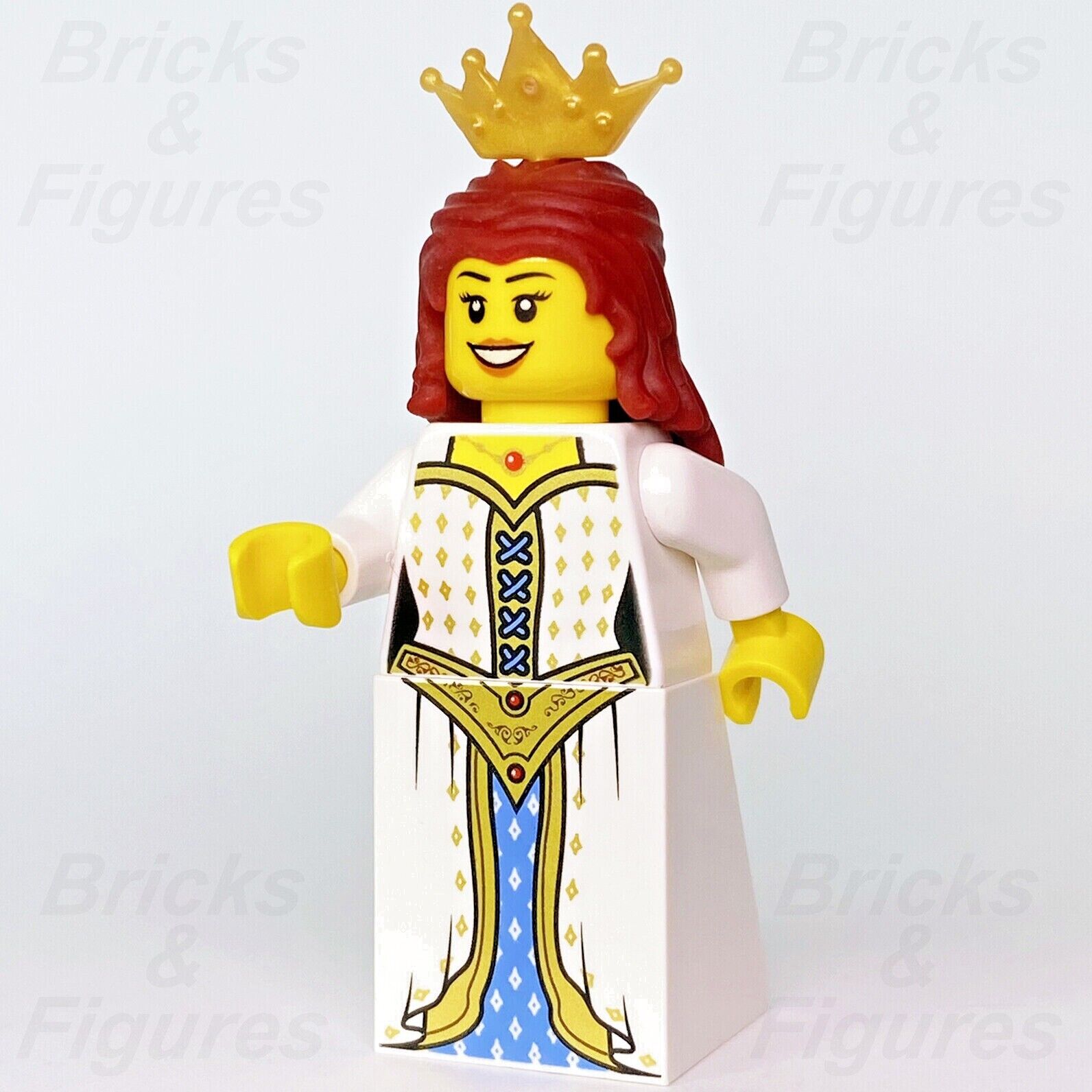 LEGO Lion Princess Castle Minifigure Red Hair with Crown 70403 cas533 Queen New - Bricks & Figures