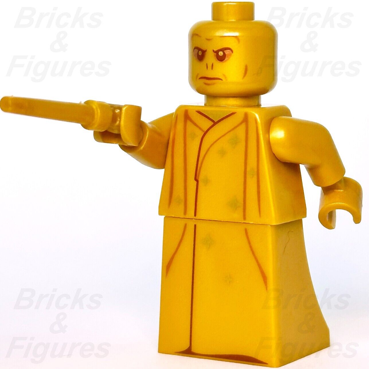 LEGO Lord Voldemort Minifigure Harry Potter 20th Anniversary Gold 76389 hp312 - Bricks & Figures
