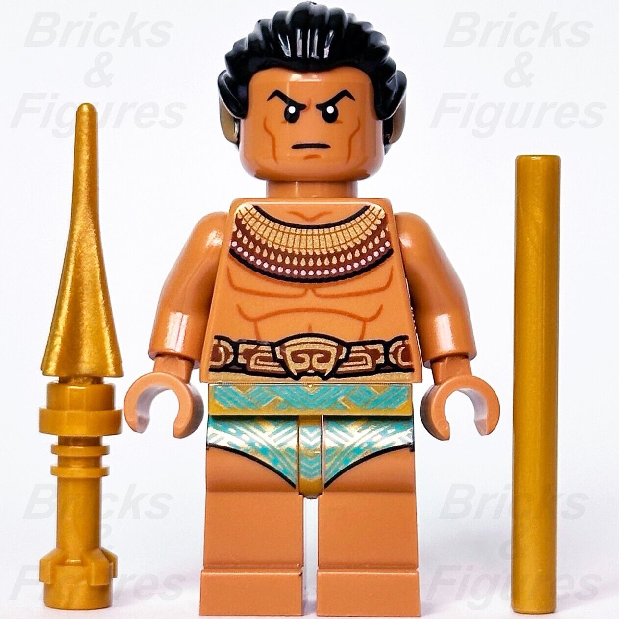 LEGO Marvel King Namor Minifigure Super Heroes Black Panther 76214 76213 sh841 - Bricks & Figures