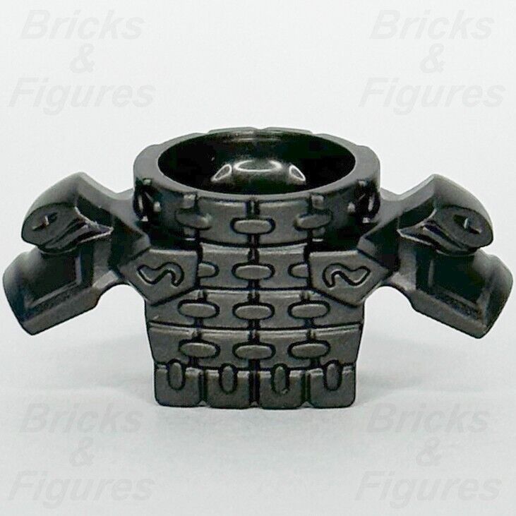 LEGO Minifigure Breastplate Armour Part Pearl Dark Grey Ninjago 24588 Armor New - Bricks & Figures