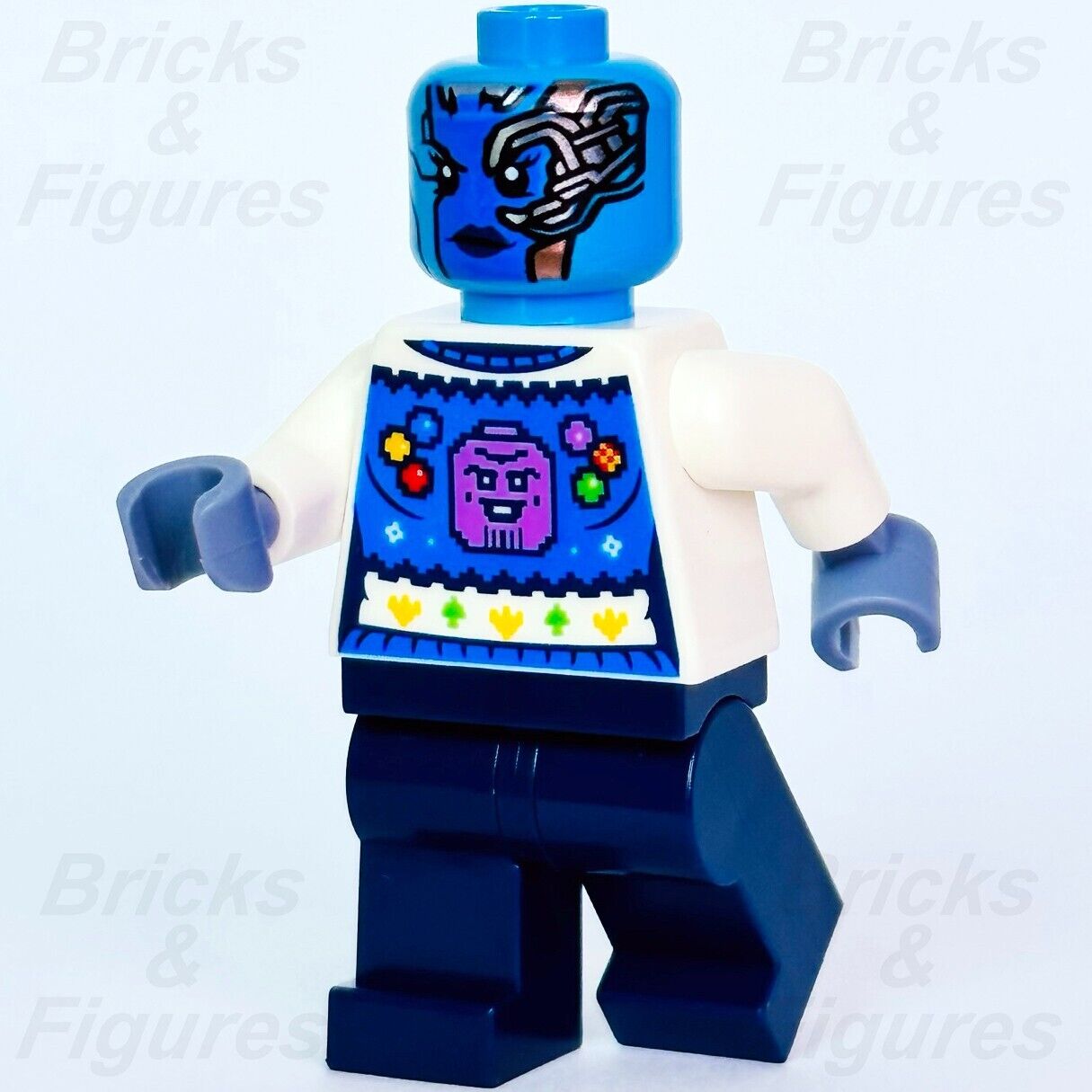LEGO Nebula Holiday Sweater Xmas Marvel Super Heroes Minifigure 76231 sh835 - Bricks & Figures