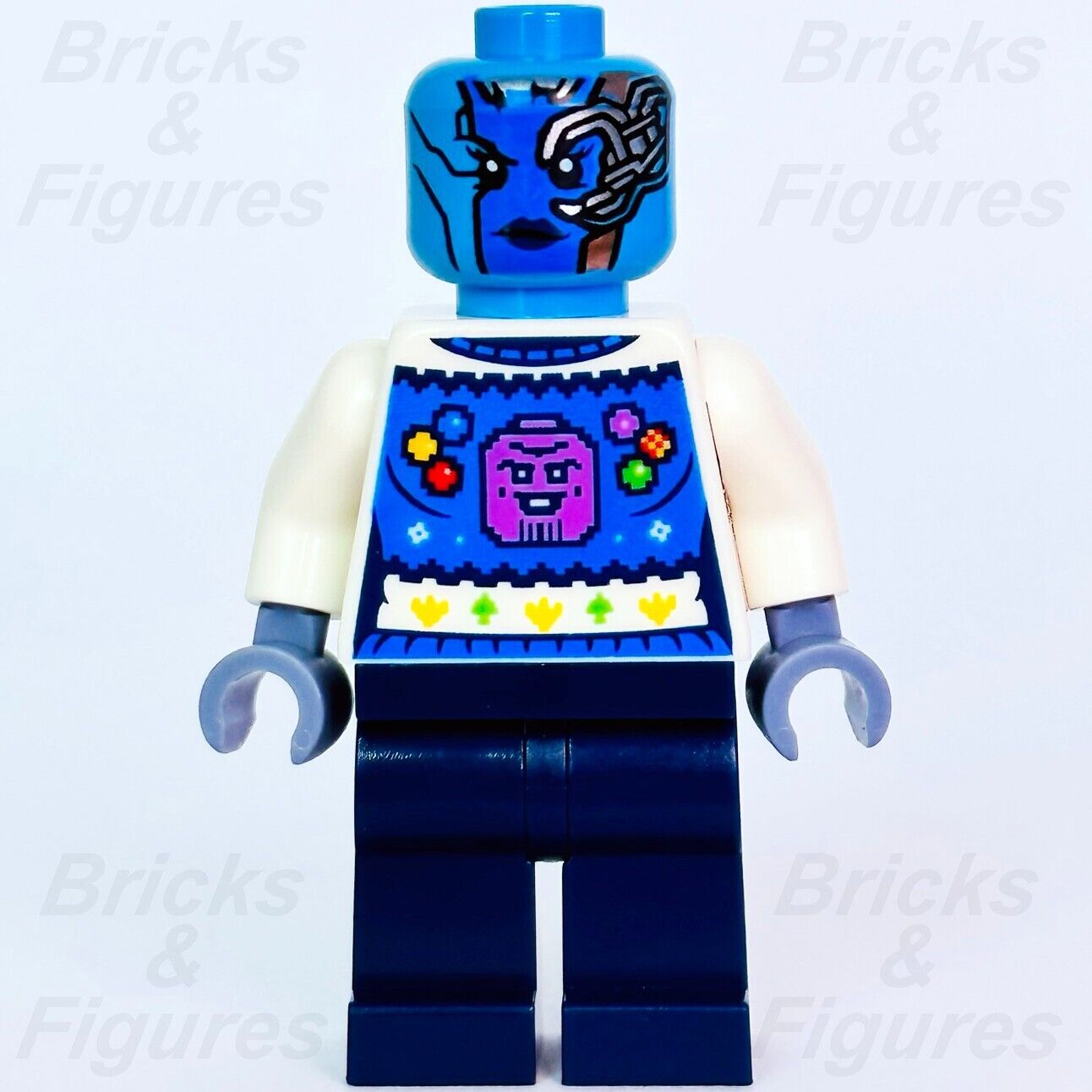 LEGO Nebula Holiday Sweater Xmas Marvel Super Heroes Minifigure 76231 sh835 - Bricks & Figures
