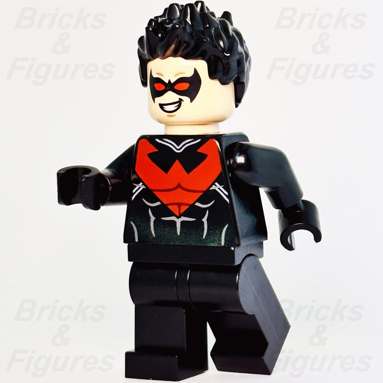 LEGO Nightwing Red Dick Grayson Batman 2 Minifigure DC Super Heroes 76011 sh085 - Bricks & Figures