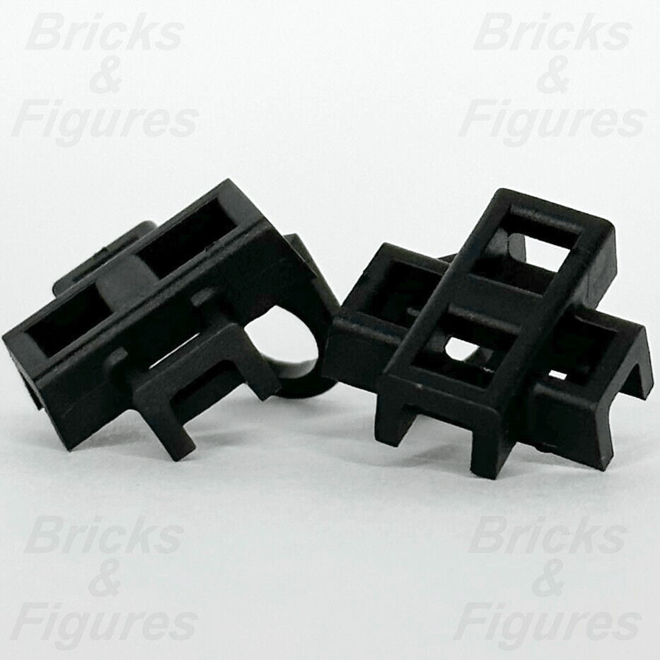 LEGO Ninjago 2 x Black Ninja Scabbard for two Katana Swords Genuine Parts 88290 - Bricks & Figures
