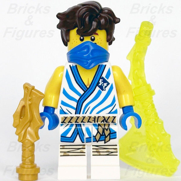LEGO Ninjago Jay Minifigure Legacy Ninja White Tunic Blue Stripes
