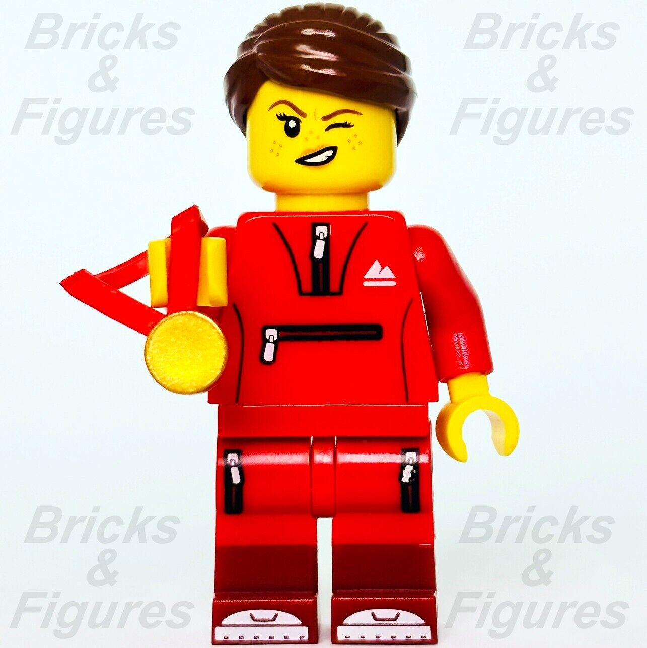LEGO Olympic Champion Athlete with Gold Medal Build-A-Minifigure BAM 2022 Sport - Bricks & Figures