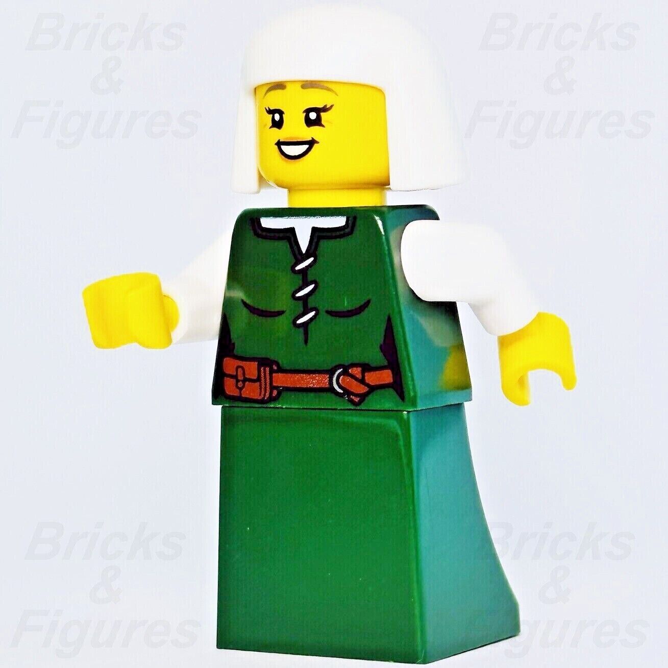 LEGO Peasant Female Castle Minifigure with Headdress Lion Knights 10305 cas570 - Bricks & Figures