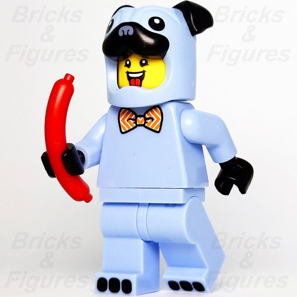 LEGO Pug Costume Guy Build-A-Minifigure with Hot Dog Part BAM 2021 hol245  Blue