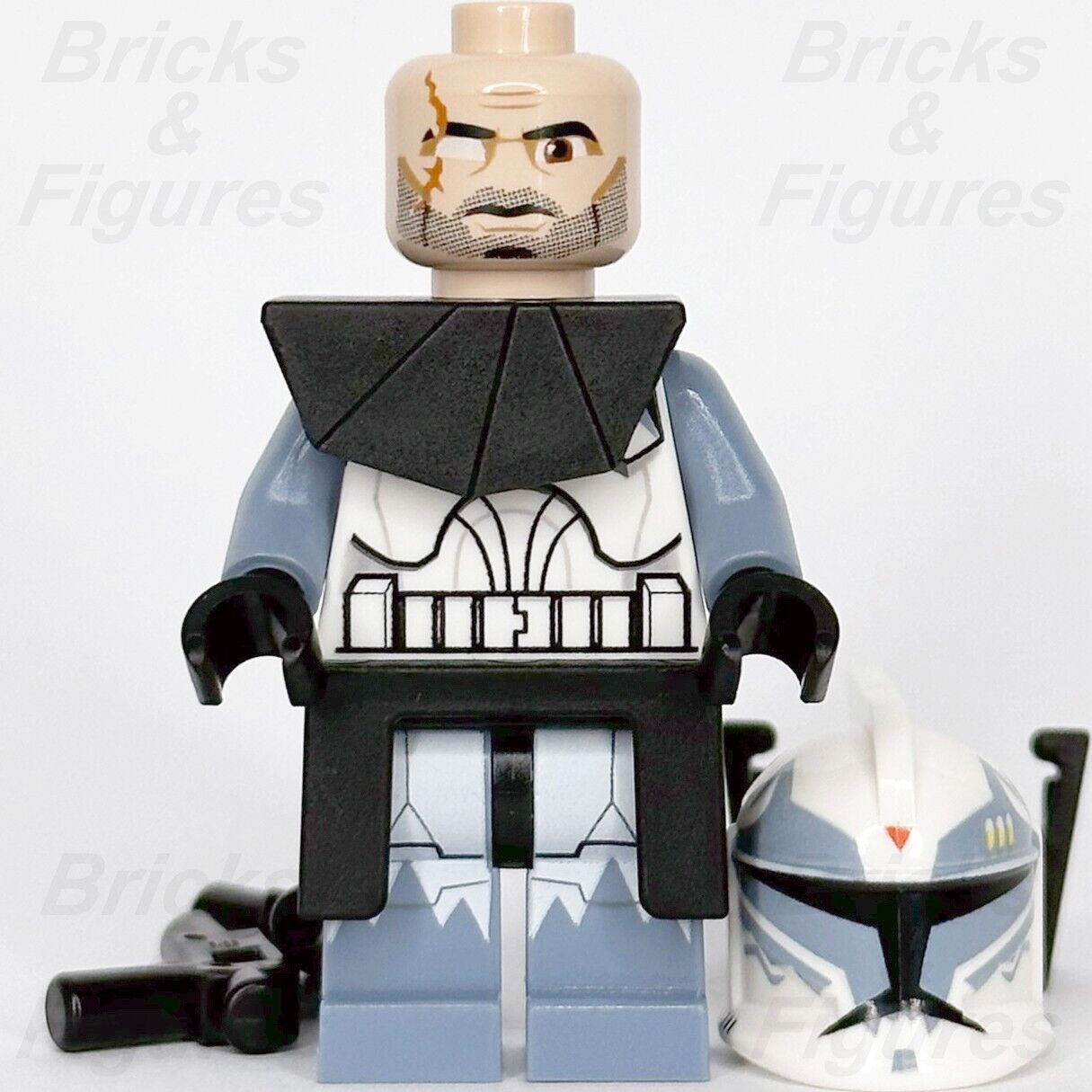 LEGO Star Wars Clone Trooper Commander Wolffe Minifigure Wolfpack Phase 1 7964 - Bricks & Figures