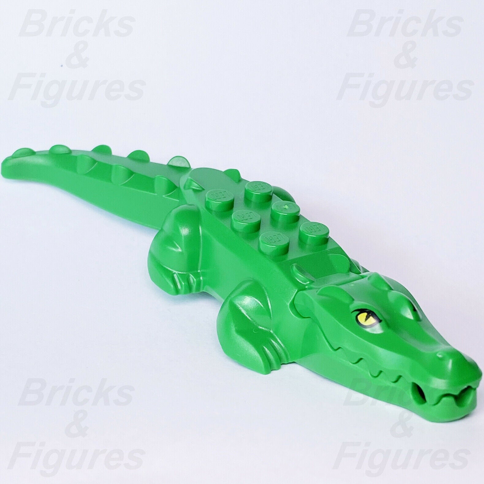 LEGO Town City Alligator Green Wildlife Rescue Crocodile Minifigure Part 60302 - Bricks & Figures