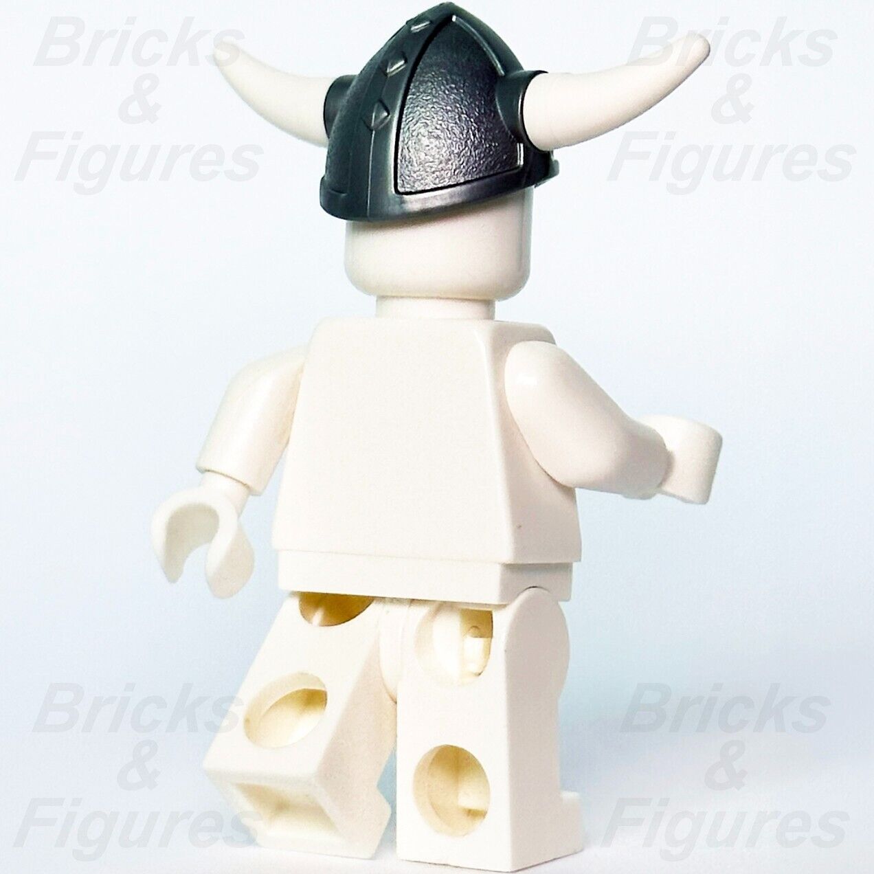 LEGO Viking Helmet Flat Silver w/ White Horns Minifigure Part Creator x1533 New - Bricks & Figures