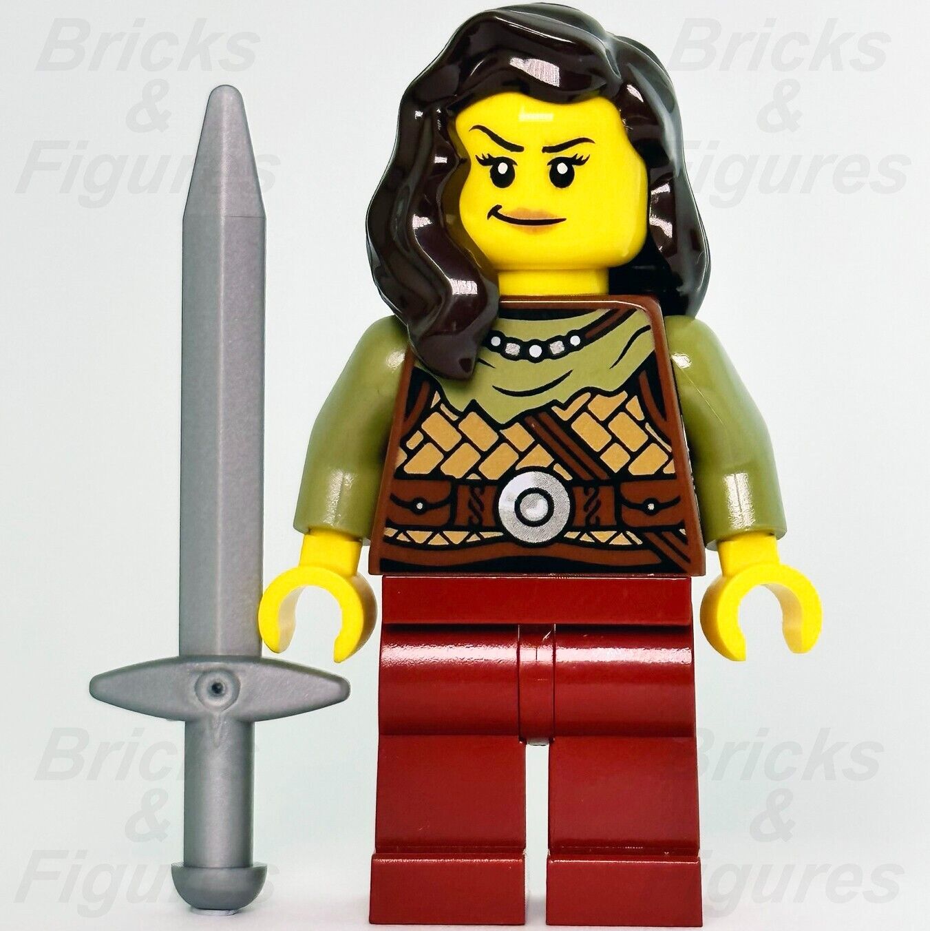 LEGO Viking Warrior Female Creator Minifigure with Sword 31132 vik041 New - Bricks & Figures