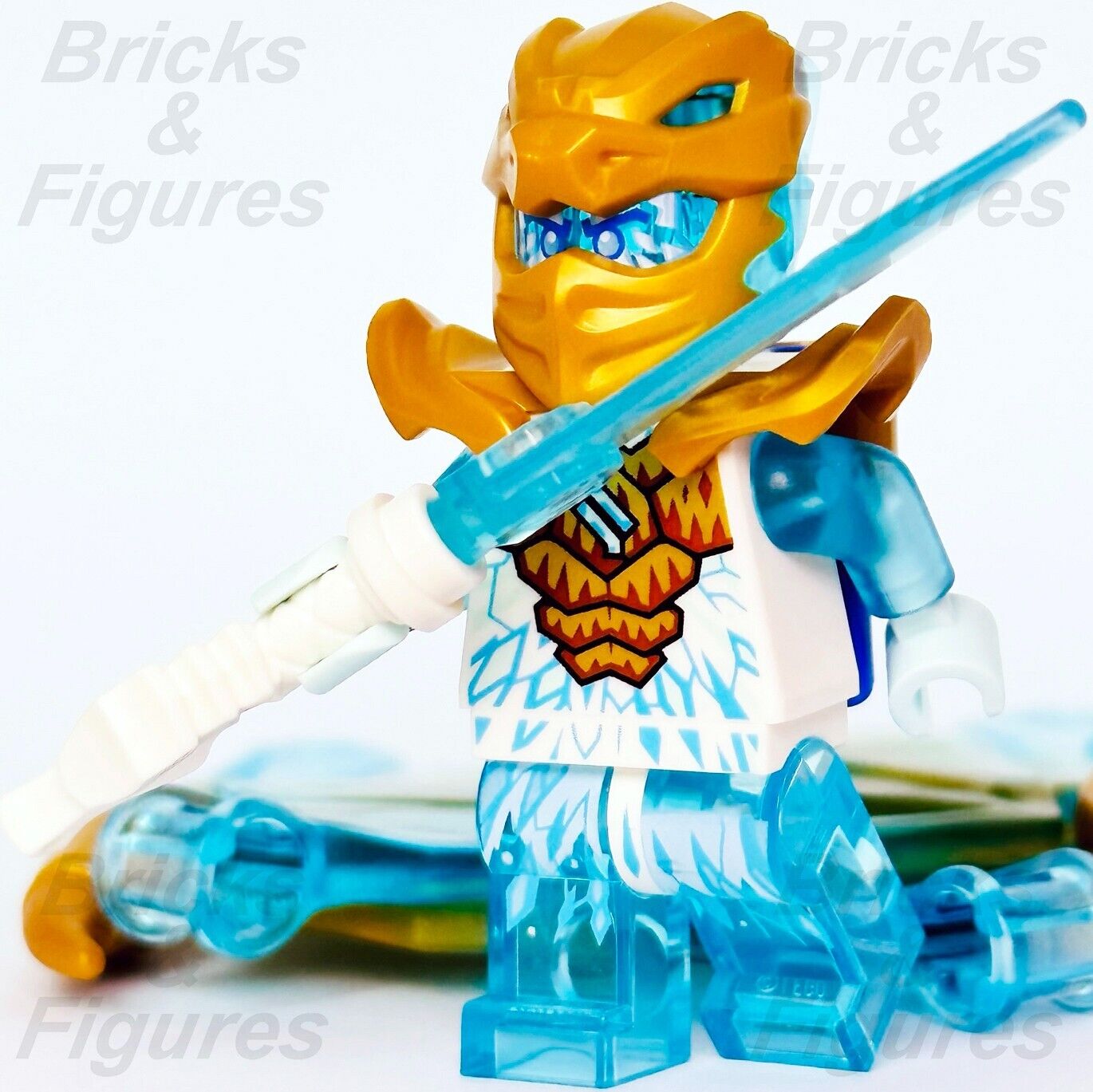 LEGO Zane Golden Dragon Ninjago Crystalized Minifigure 71770 njo770 Ninja New - Bricks & Figures