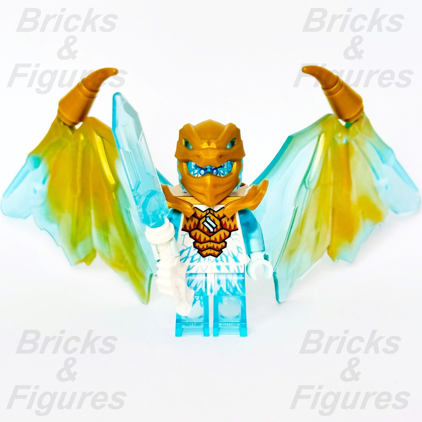 LEGO Zane Golden Dragon Ninjago Crystalized Minifigure 71770 njo770 Ninja New - Bricks & Figures