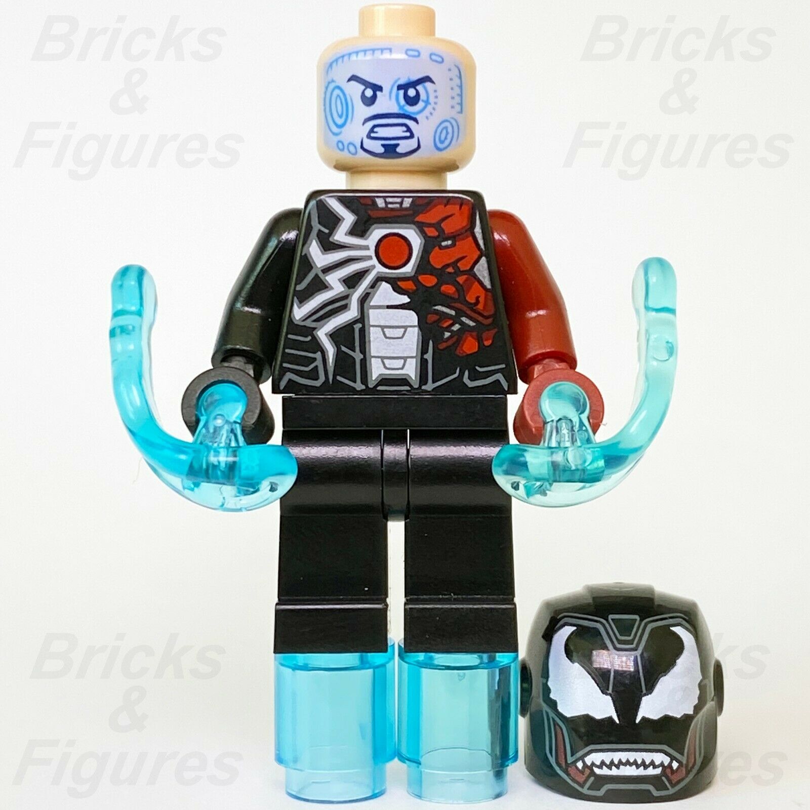 Marvel Spider-Man Super Heroes LEGO Iron Venom Tony Stark Minifigure 76163 - Bricks & Figures