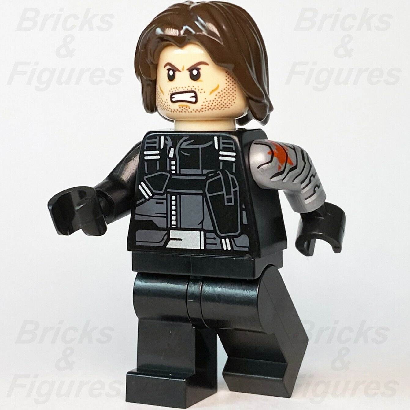 Marvel Super Heroes LEGO Bucky Barnes Winter Soldier Minifigure 76047 76051 - Bricks & Figures