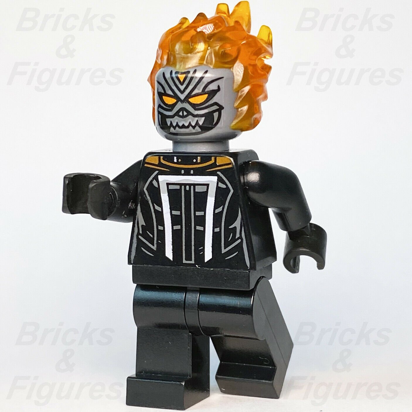 Marvel Super Heroes LEGO Ghost Rider "Johnny" Blaze Spider-Man Minifigure 76173 - Bricks & Figures