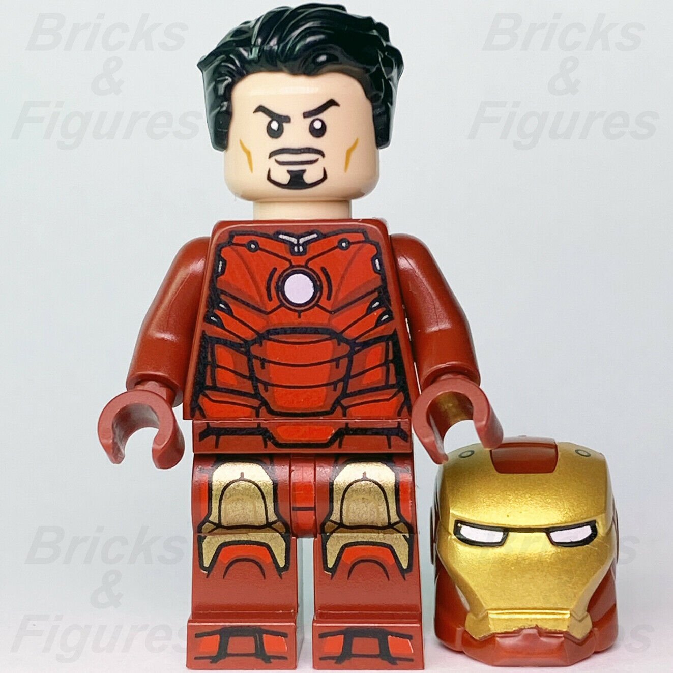 Marvel Super Heroes LEGO Iron Man Mark 3 Armour Avengers Minifigure 76190 sh739 - Bricks & Figures