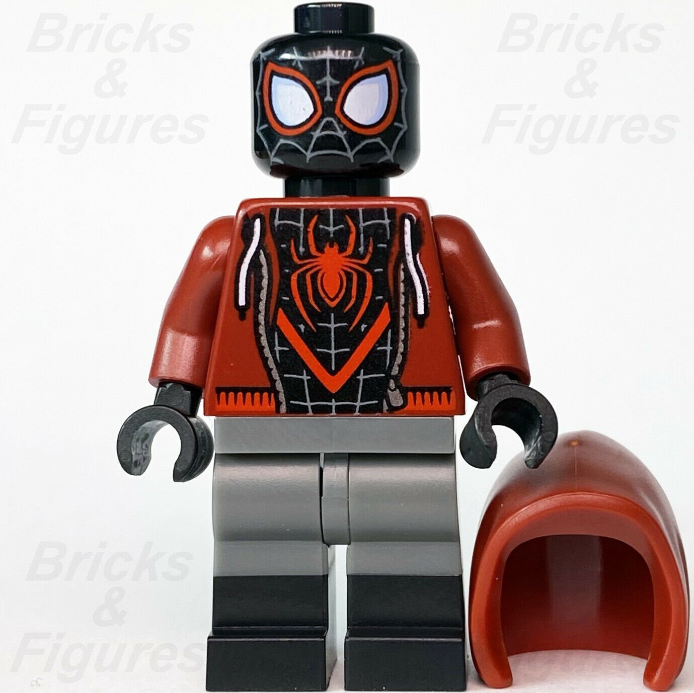 Marvel Super Heroes LEGO Miles Morales Spider-Man Spider-Verse Minifigure 76171 - Bricks & Figures