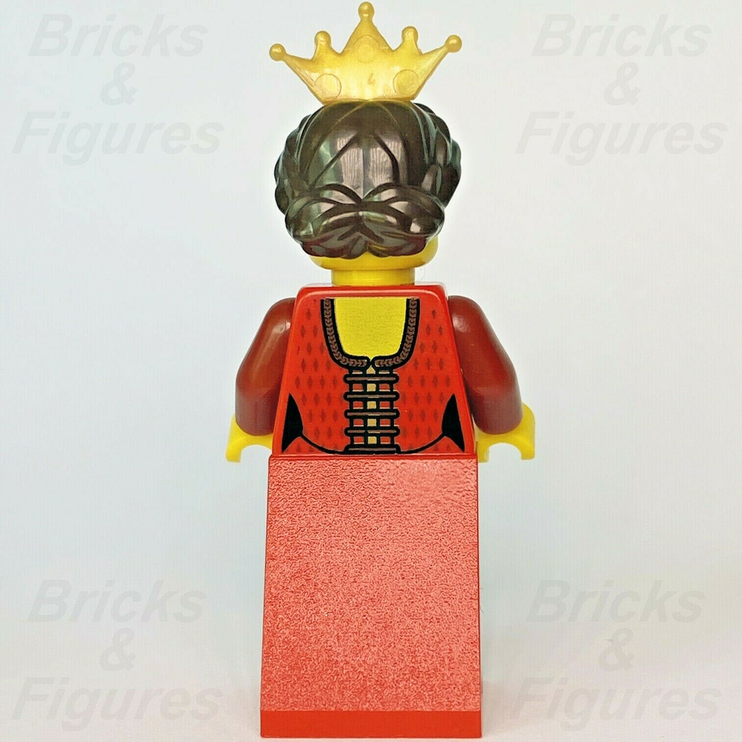 New Castle LEGO Lion Queen with Crown Kingdoms Minifigure 853373 10223 cas504 - Bricks & Figures