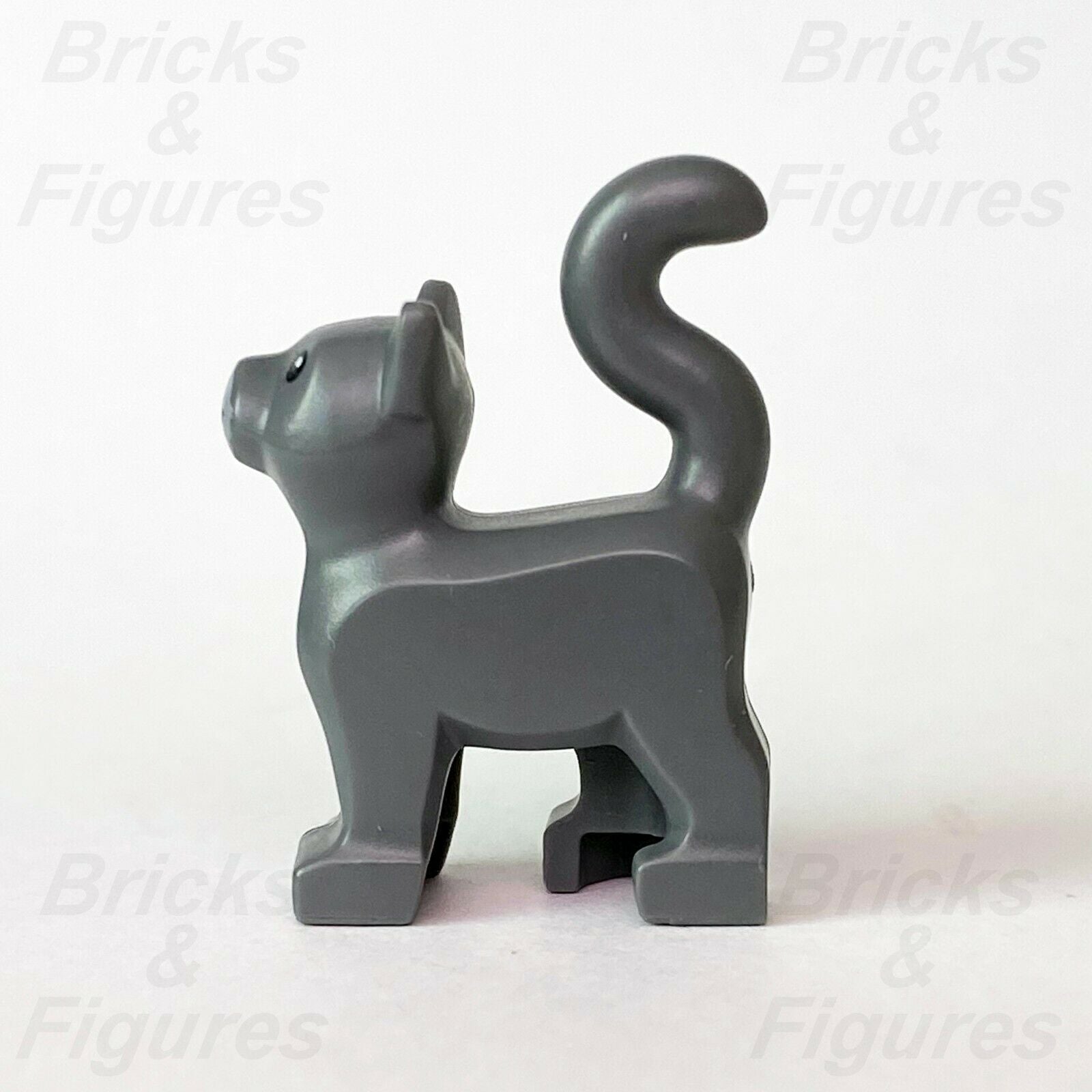 New City Town LEGO Dark Grey Cat with Pink Nose Animal Build-A-Minifigure BAM - Bricks & Figures