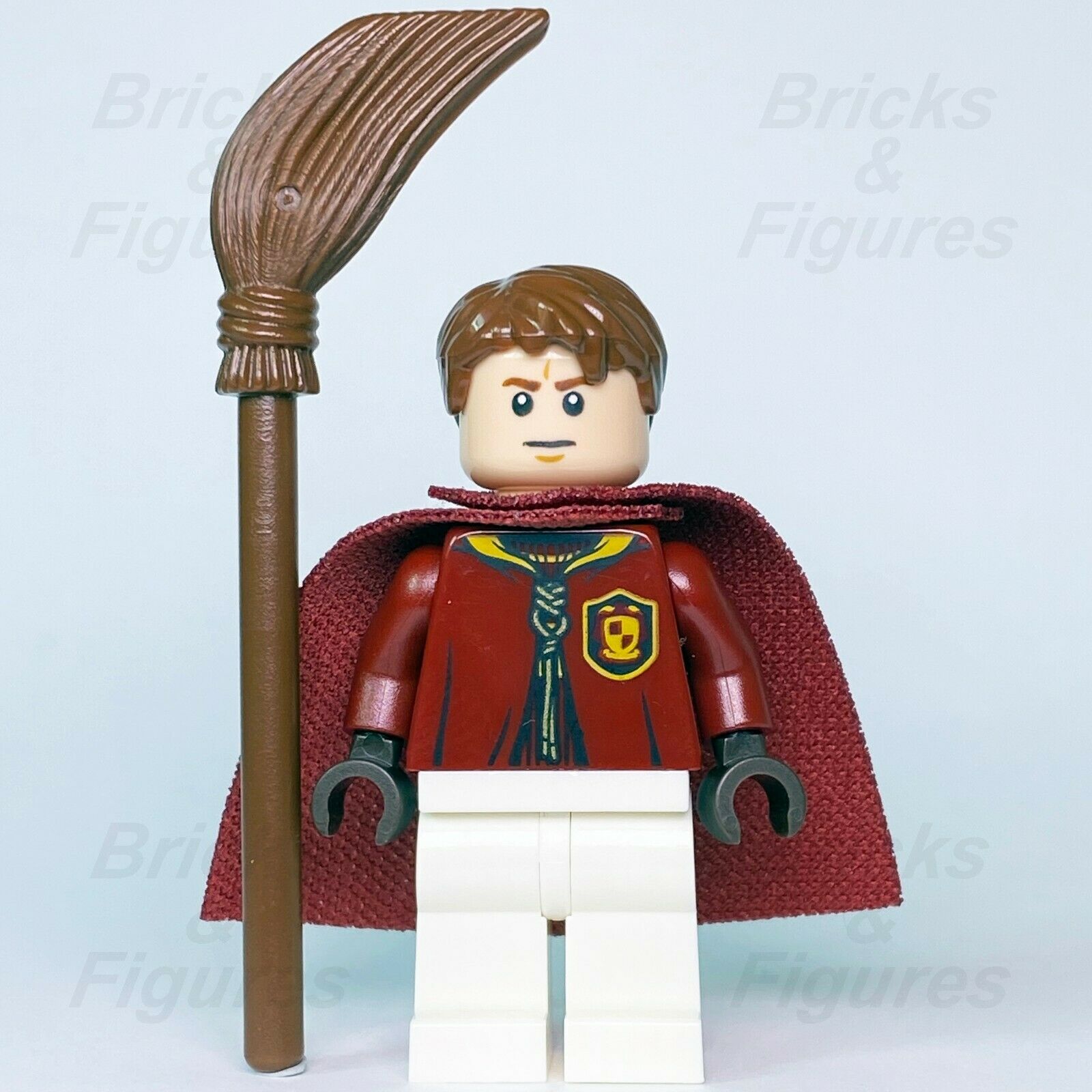 New Harry Potter LEGO® Oliver Wood Quidditch Uniform Wizard Minifigure 75956 - Bricks & Figures