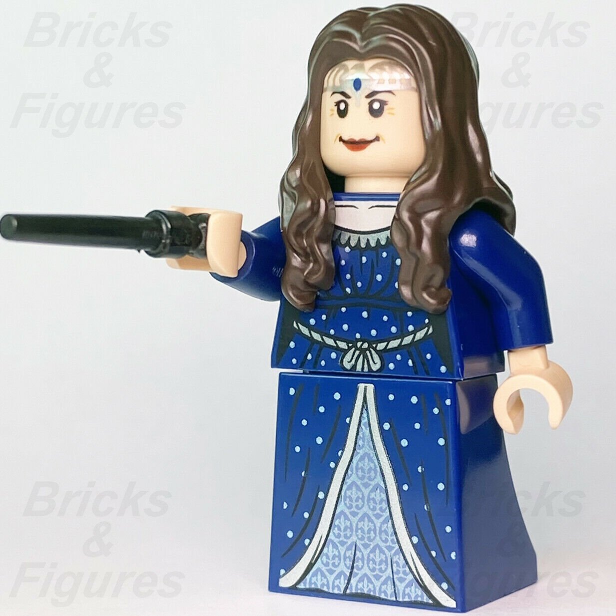 New Harry Potter LEGO Rowena Ravenclaw with Wand Witch Minifigure 71043 hp162 - Bricks & Figures