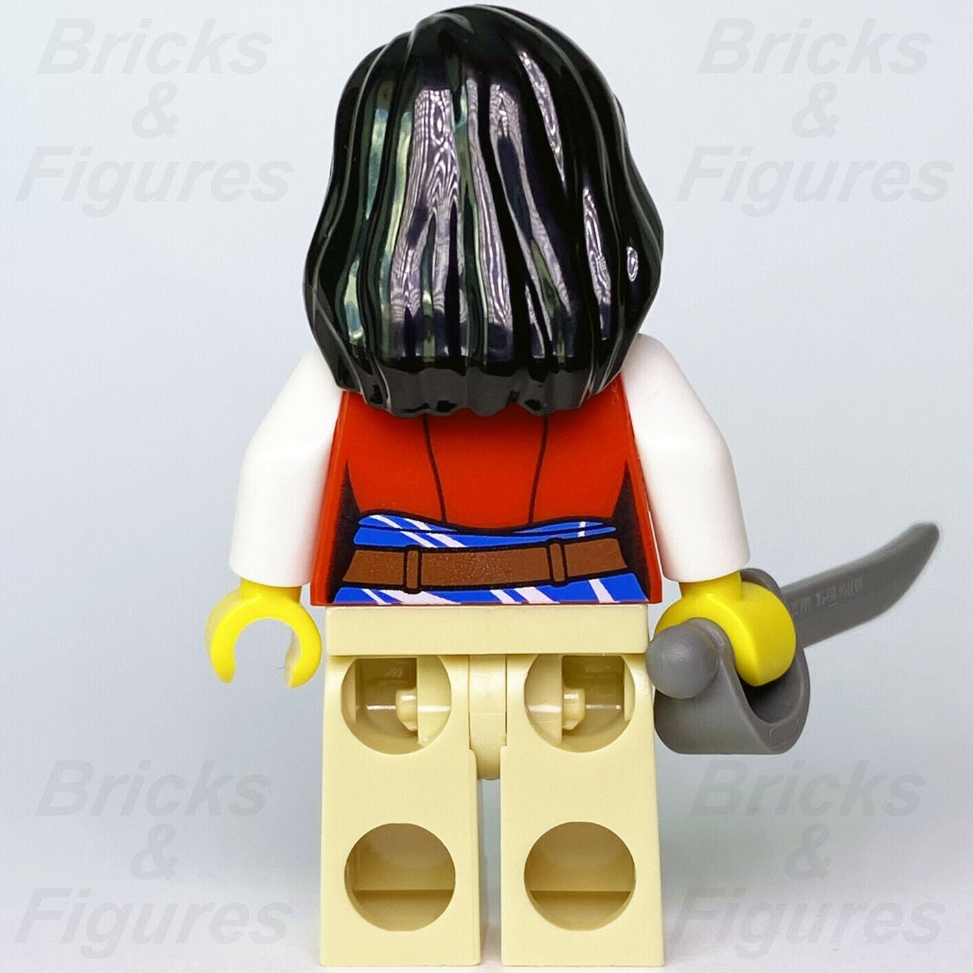 New Ideas LEGO Lady Anchor Pirates Minifigure with Sword from set 21322 idea067 - Bricks & Figures
