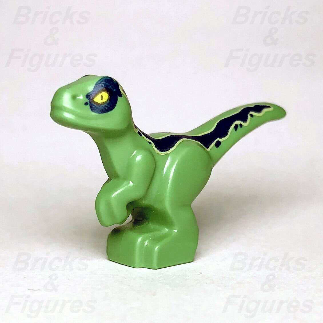New Jurassic World LEGO Baby Raptor Dark Blue Stripe Dinosaur 30382 75931 75933 - Bricks & Figures