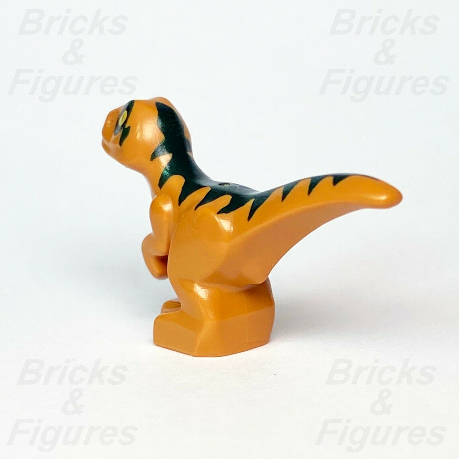 New Jurassic World LEGO® Baby Raptor Orange Dark Green Markings Dinosaur 75938 - Bricks & Figures