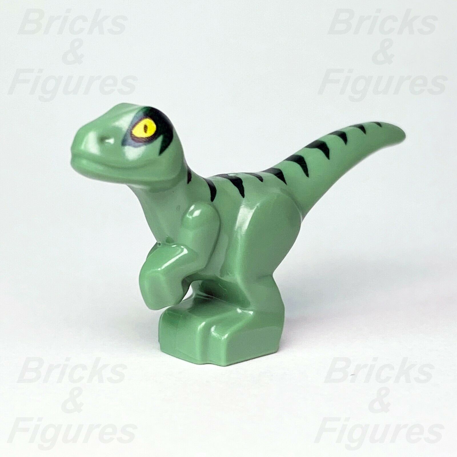 New Jurassic World LEGO Baby Raptor with Dark Green Stripes Dinosaur 75938 - Bricks & Figures