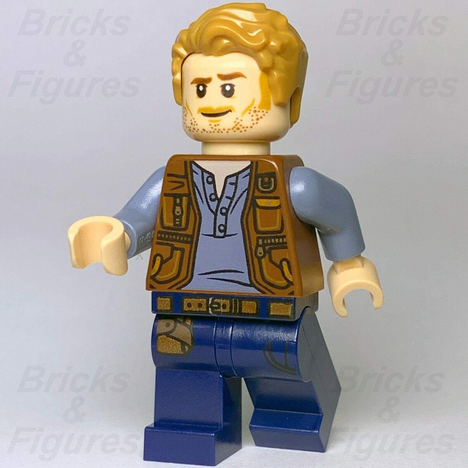 New Jurassic World LEGO Owen Grady Minifigure 75935 75934 75930 75926 Genuine - Bricks & Figures