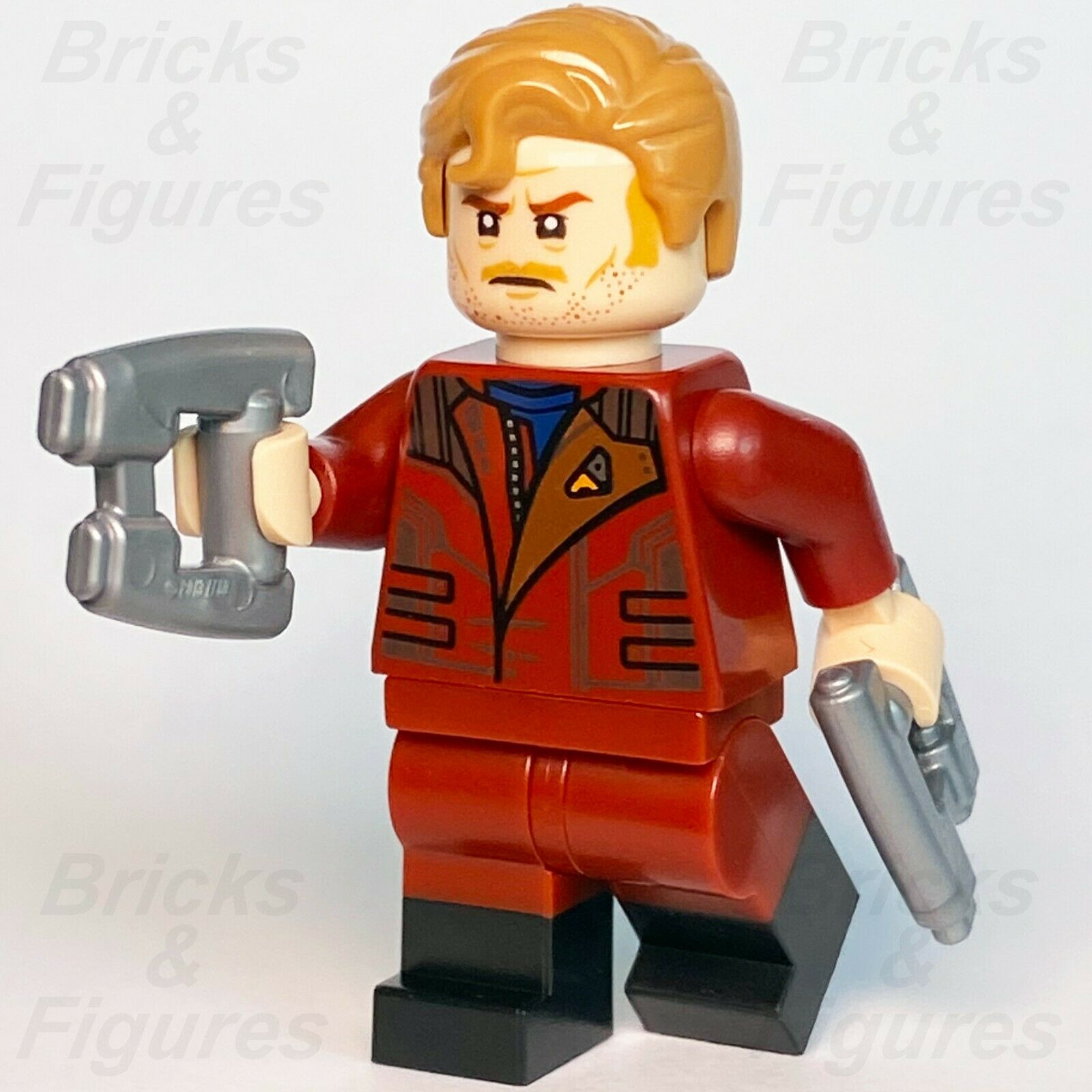 New Marvel Super Heroes LEGO Star-Lord Avengers Endgame Minifigure 76193 sh744 - Bricks & Figures