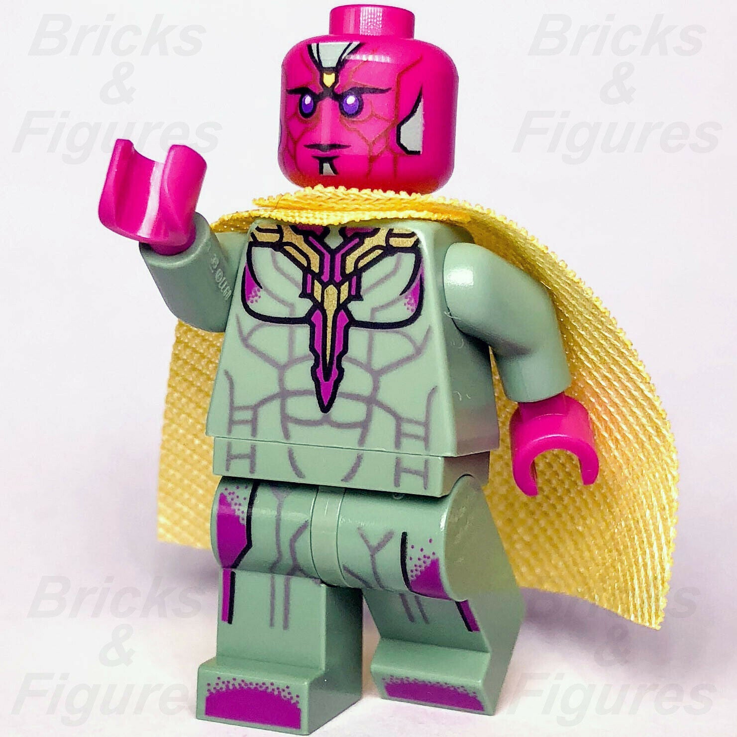New Marvel Super Heroes LEGO Vision Avengers Minifigure 76103 76067 sh303 - Bricks & Figures