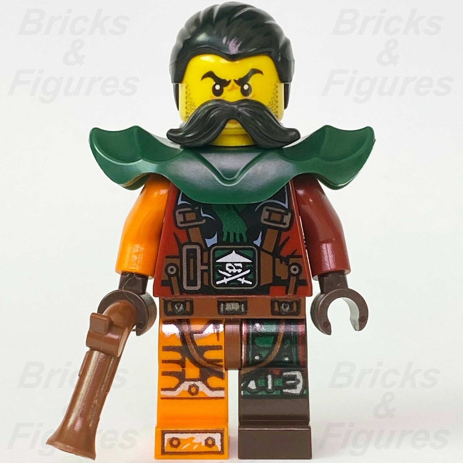 New Ninjago LEGO Flintlocke with Gun Sky Pirate Skybound Minifigure 70594 - Bricks & Figures