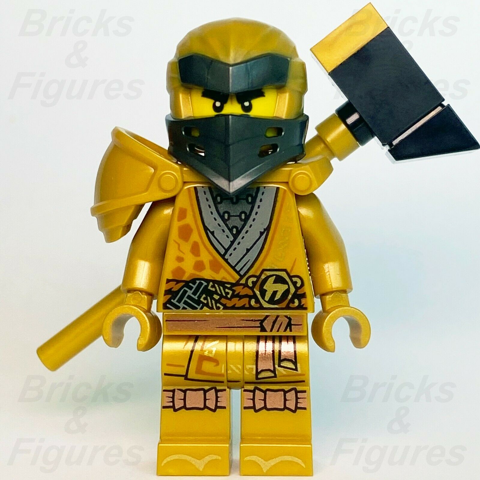 New Ninjago LEGO Ninja Cole Gold Robe Legacy Rebooted Golden Minifigure 71737 - Bricks & Figures