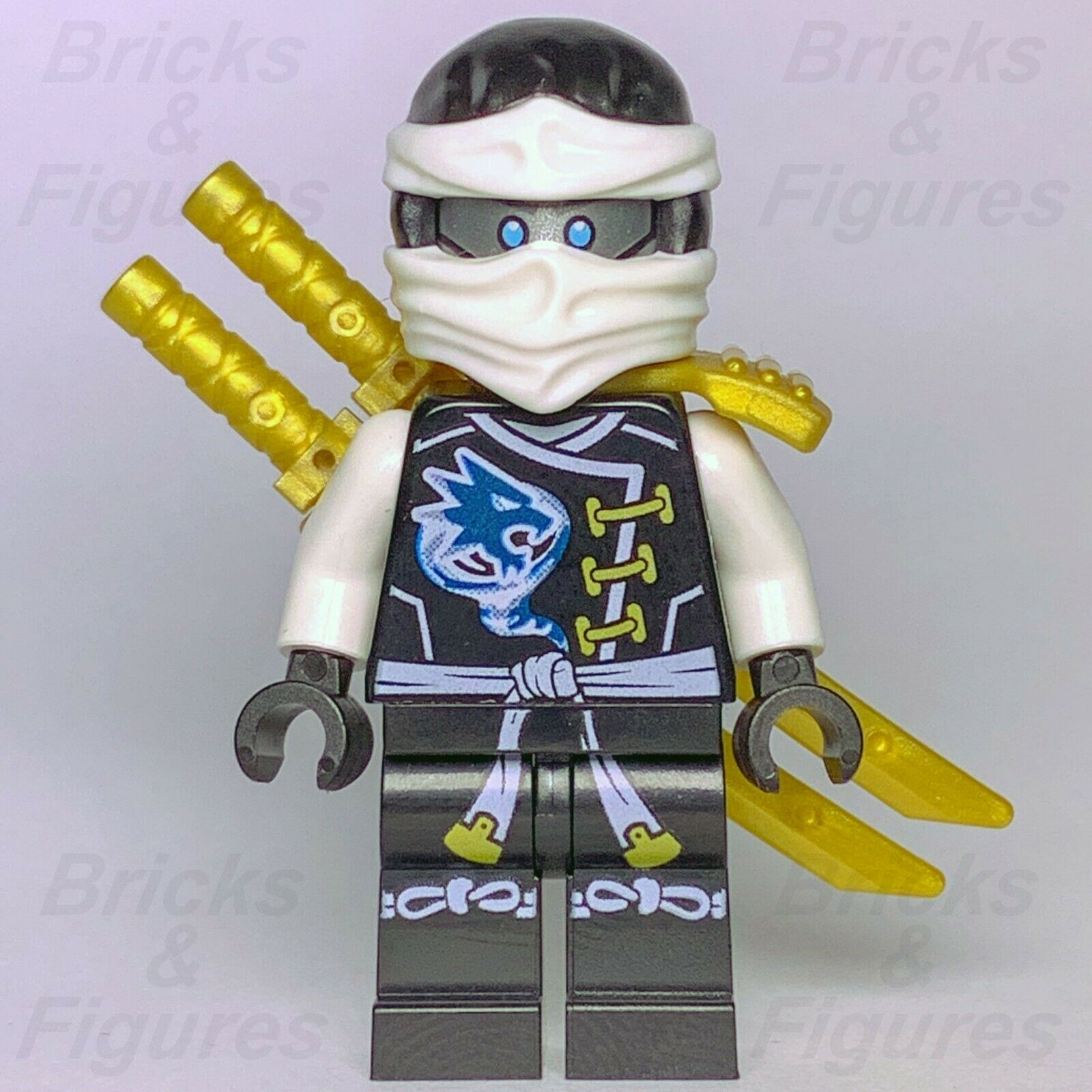 New Ninjago LEGO Ninja Zane Skybound Master of Ice Minifigure 70603 Genuine - Bricks & Figures