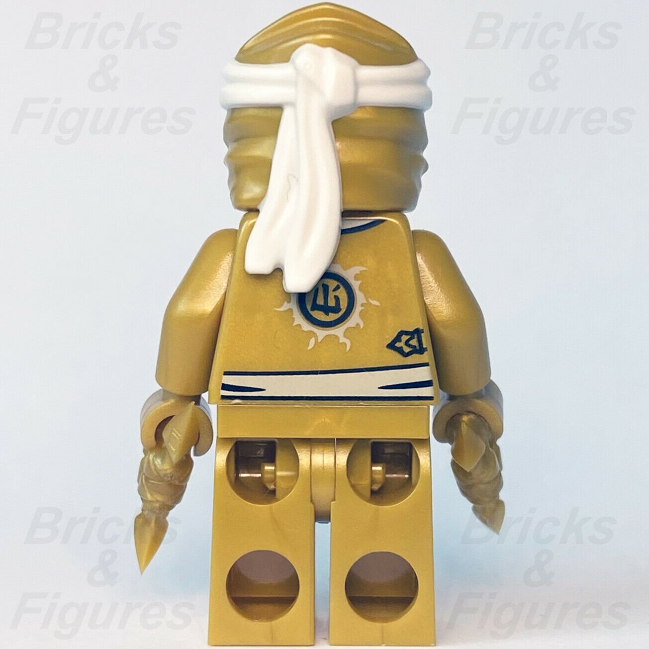 New Ninjago LEGO Zane Golden Ninja Legacy Master of Ice Minifigure 40374 - Bricks & Figures