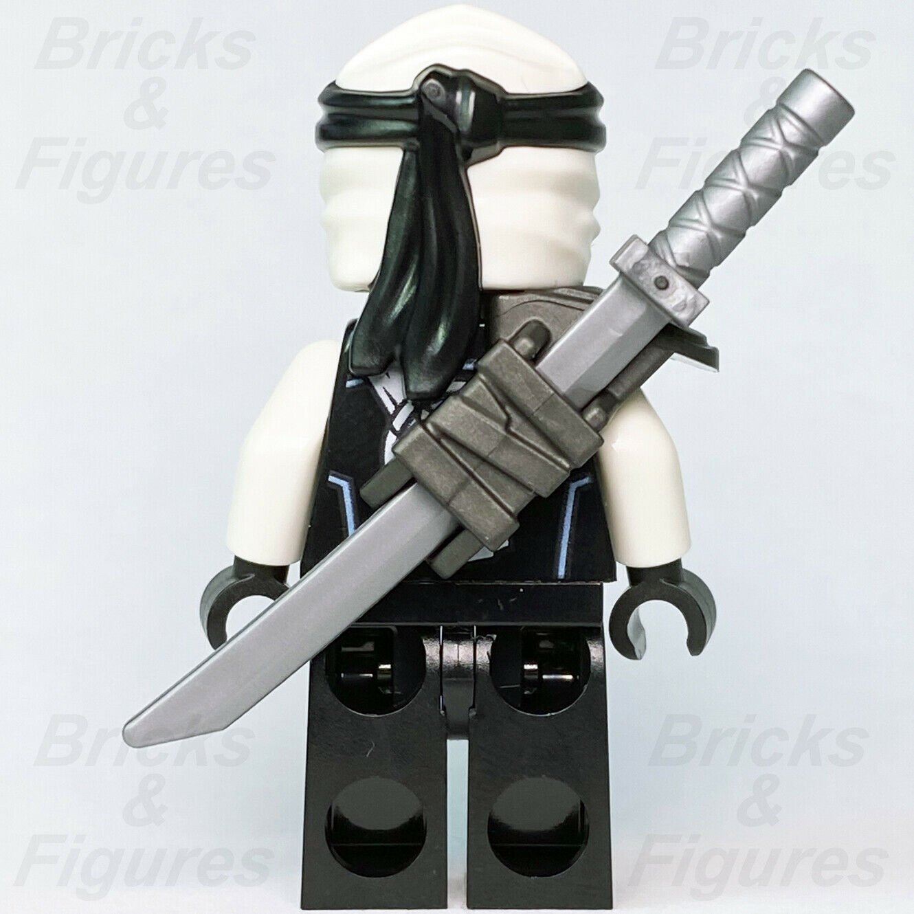 New Ninjago LEGO Zane with Scabbard Legacy Ice Ninja Minifigure 71738 njo635 - Bricks & Figures